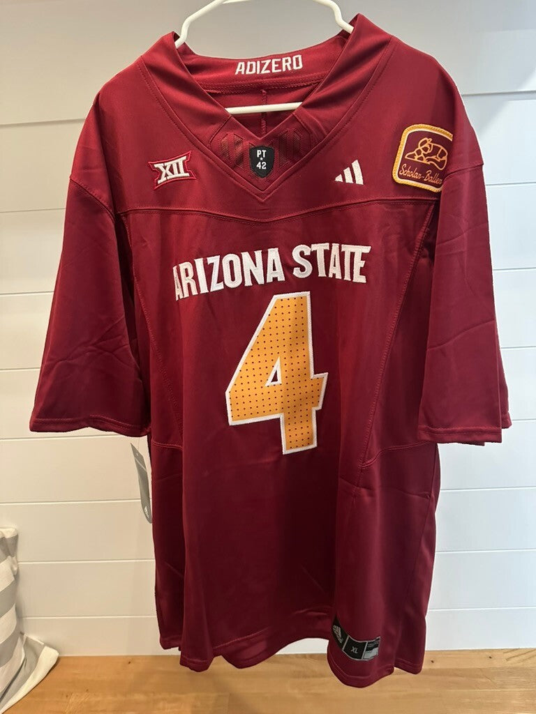Cam Skattebo Arizona State Sun Devils #4 Maroon Stitched Football Jersey Men XL