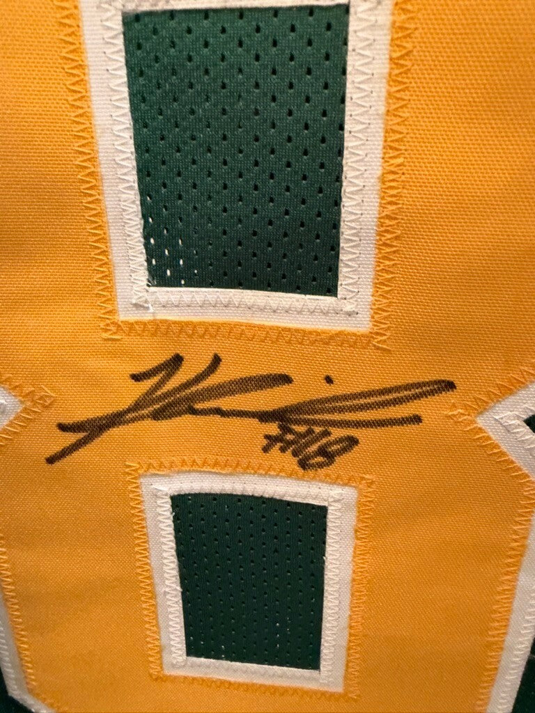 Kenyon Sadiq Signed Oregon Ducks #18 Green Custom Jersey XL JSA Signature Debut