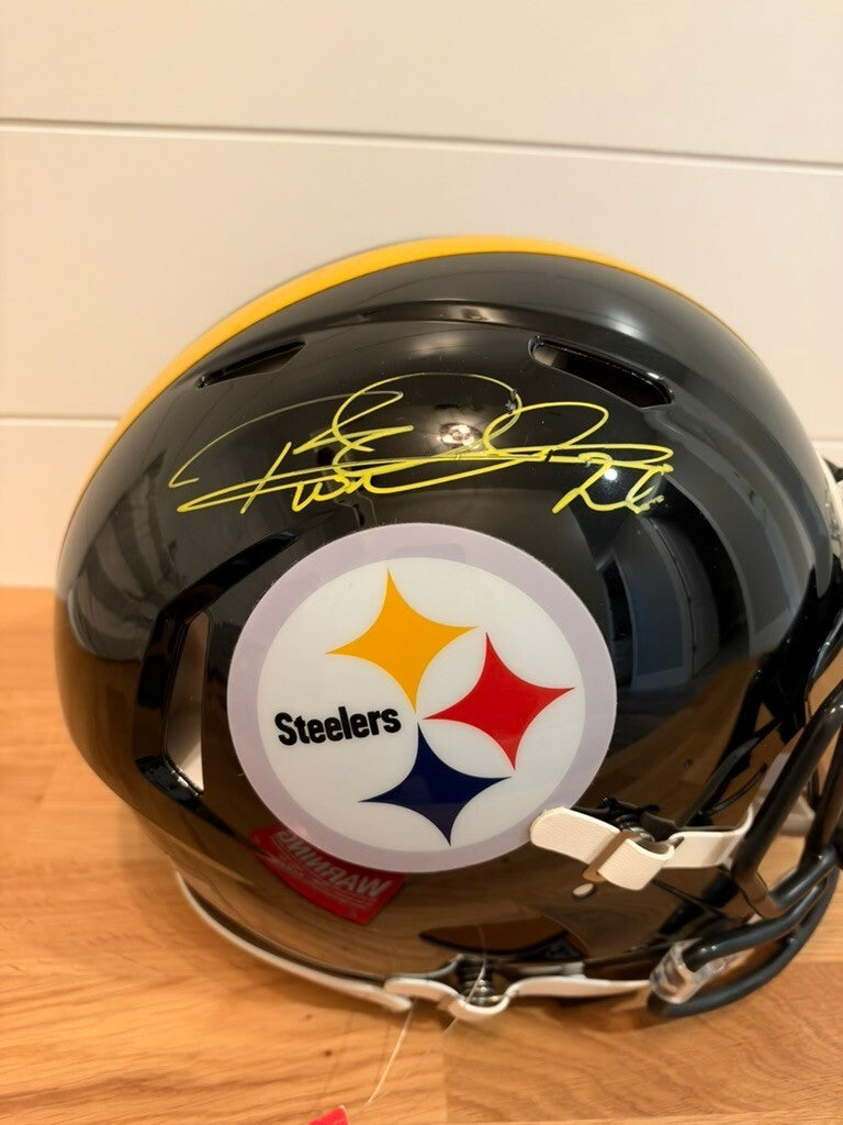 Rod Woodson Signed Steelers Riddell Authentic Full Size Helmet Beckett Witnessed