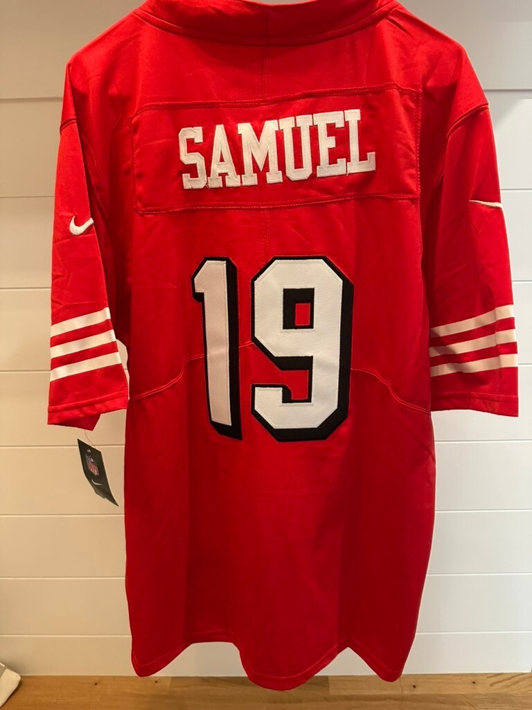 Nike NFL Onfield Red Football Jersey with Samuel 19