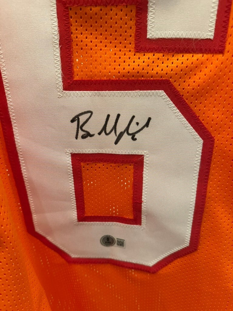 Baker Mayfield Signed Tampa Bay Buccaneers Orange Throwback Jersey – Beckett