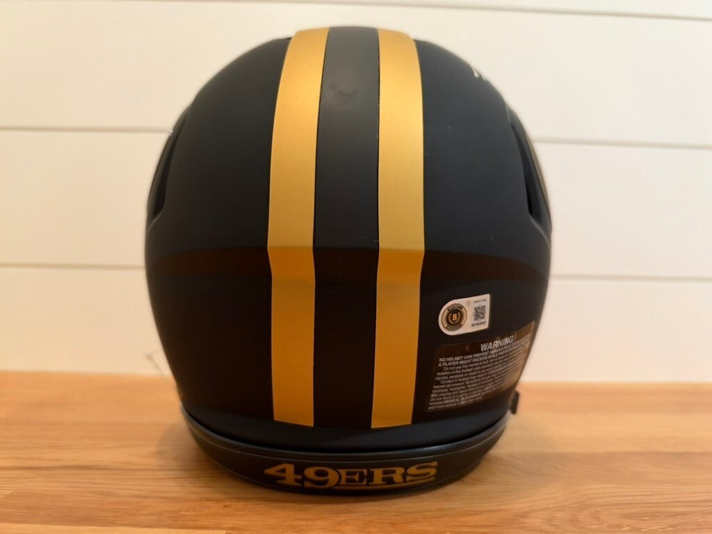 Brock Purdy Signed 49ers Eclipse Authentic Speed Helmet Gold Visor Beckett