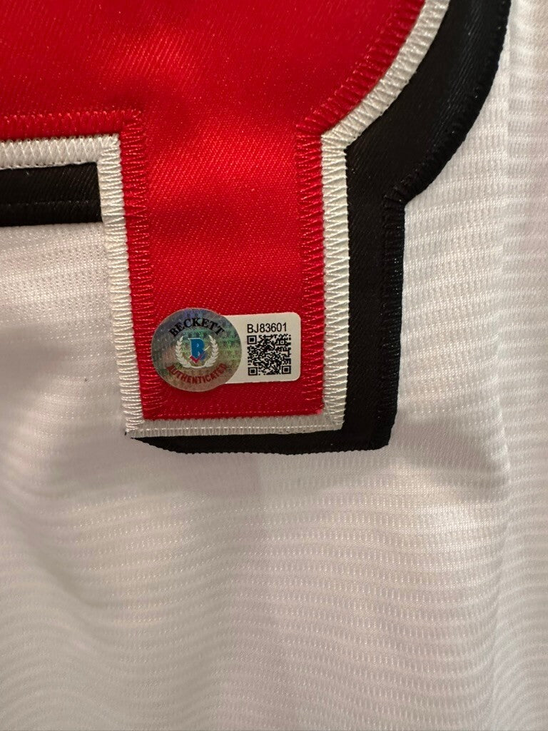Pete Rose #14 Signed Cincinnati Reds Nike Jersey XL – Beckett BAS Authenticated