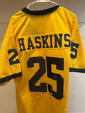 Hassan Haskins Signed Michigan Wolverines Maize Custom Jersey #25 JSA COA