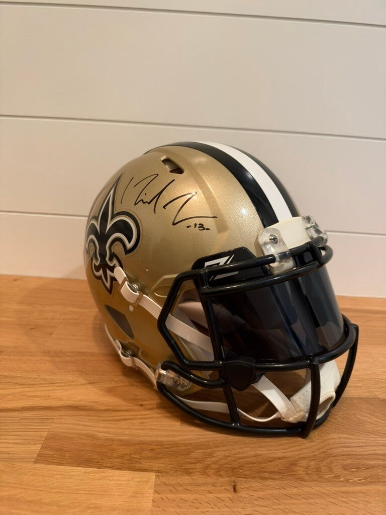 Michael Thomas Signed Saints Speed Authentic Full Size Helmet Visor JSA COA