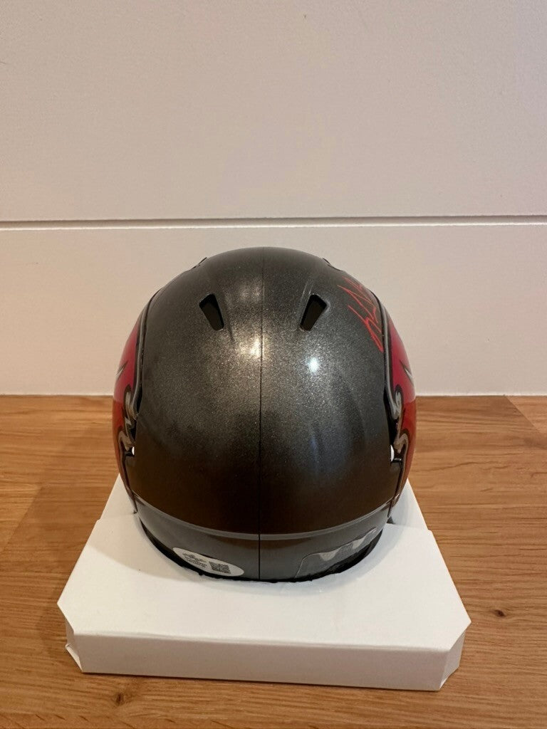 LeGarrette Blount Signed Buccaneers Speed Mini Helmet Leaf Custom Visor