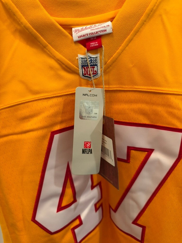 John Lynch Buccaneers Mitchell & Ness 1995 Jersey Youth M 10/12 Orange NWT