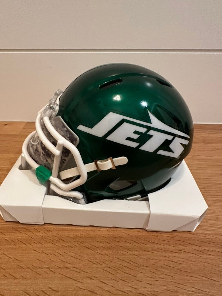 Sauce Gardner Signed Jets 2024 Speed Mini Helmet #1 Fanatics Authentic
