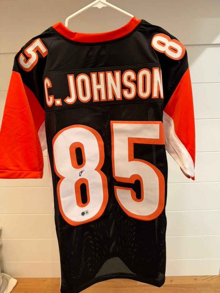 Chad Johnson Ochocinco Signed Bengals Custom Jersey XL Black Beckett BAS