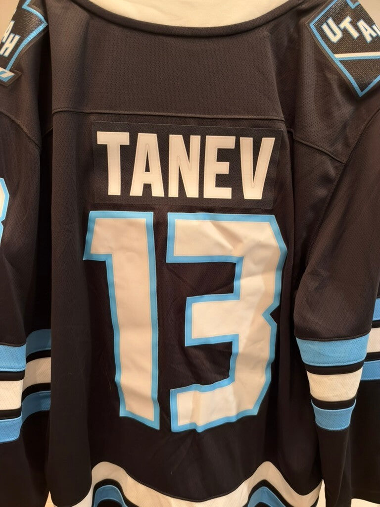 Brandon Tanev Utah Mammoth #13 Fanatics Breakaway Jersey Black Men's XL