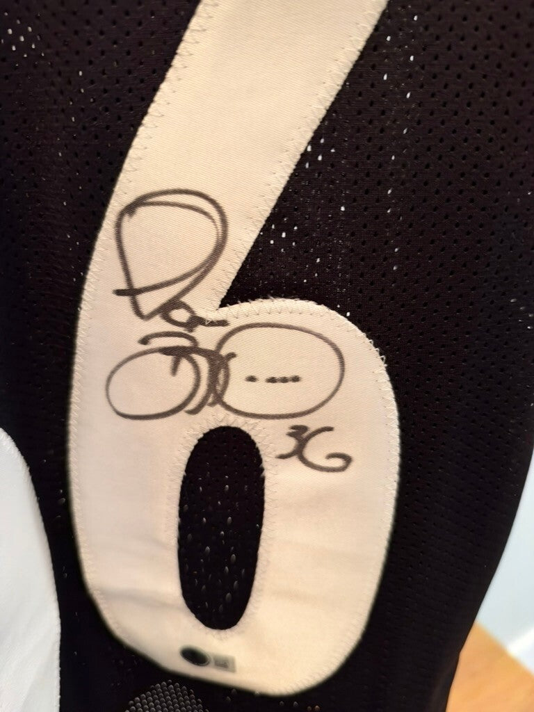 Jerome Bettis Signed Steelers #36 Black Custom Jersey Beckett Witnessed