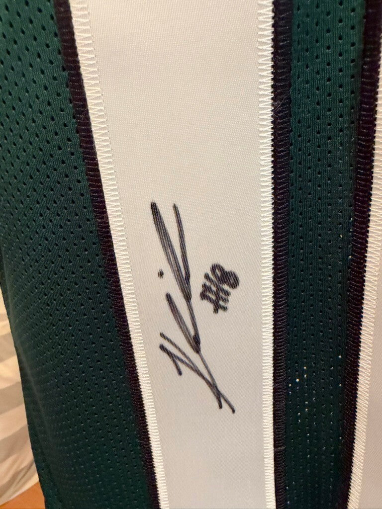 Kenyon Sadiq Signed New York Jets Green Custom Jersey #16 XL JSA