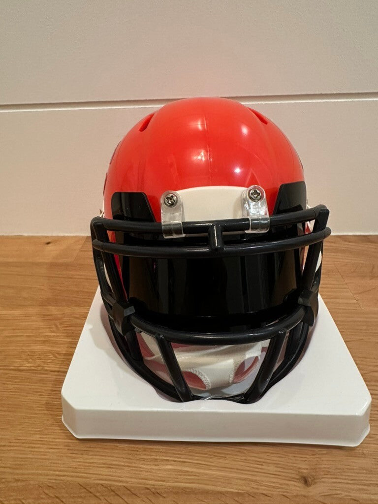 Charles Tillman Signed Chicago Bears Orange Riddell Mini Helmet Beckett