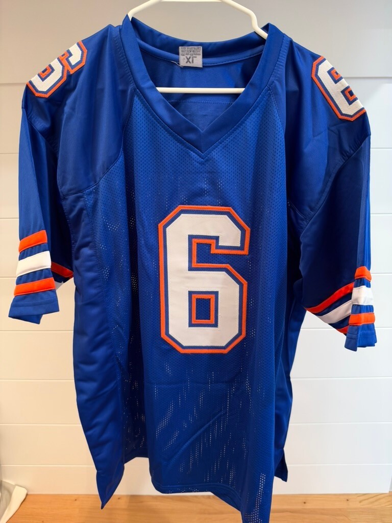 Dallas Wilson Signed Florida Gators Blue Custom Jersey #6 XL JSA COA