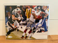 Mario Manningham Signed 8x10 Photo NY Giants Super Bowl XLVI Catch JSA