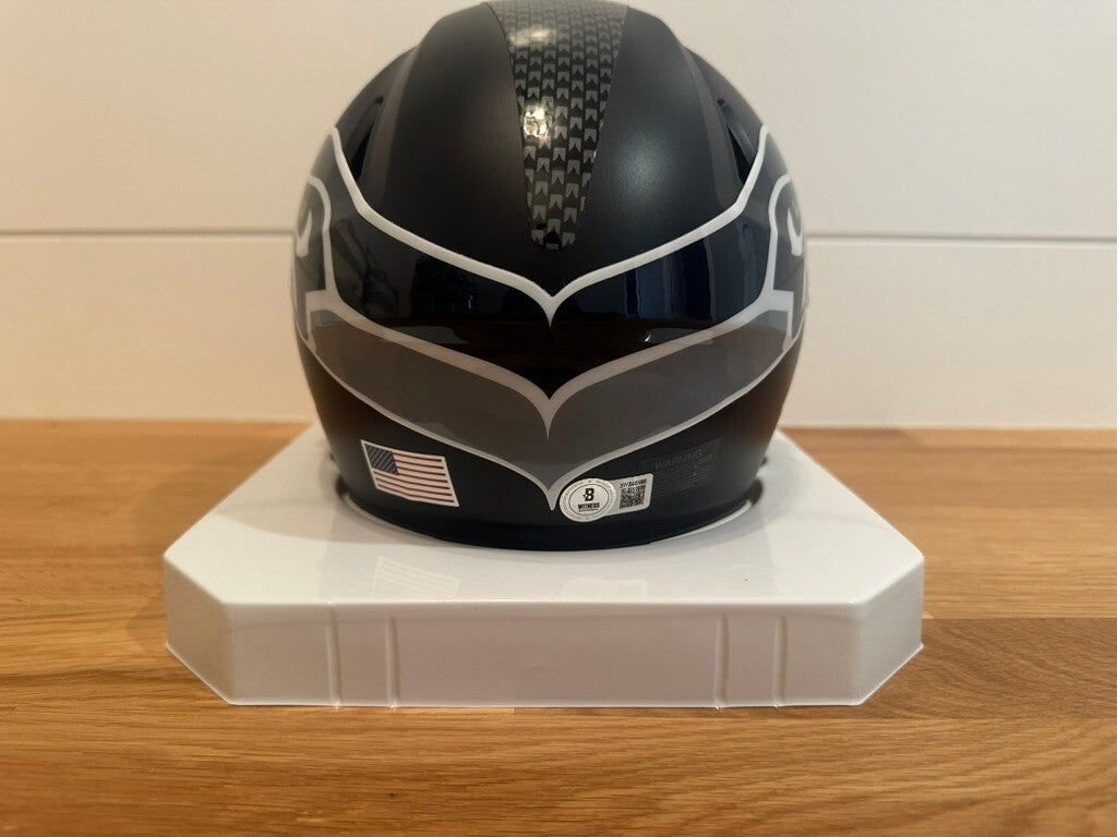 Brian Bosworth Signed Seahawks SpeedFlex MIDI Helmet Beckett Teal Visor