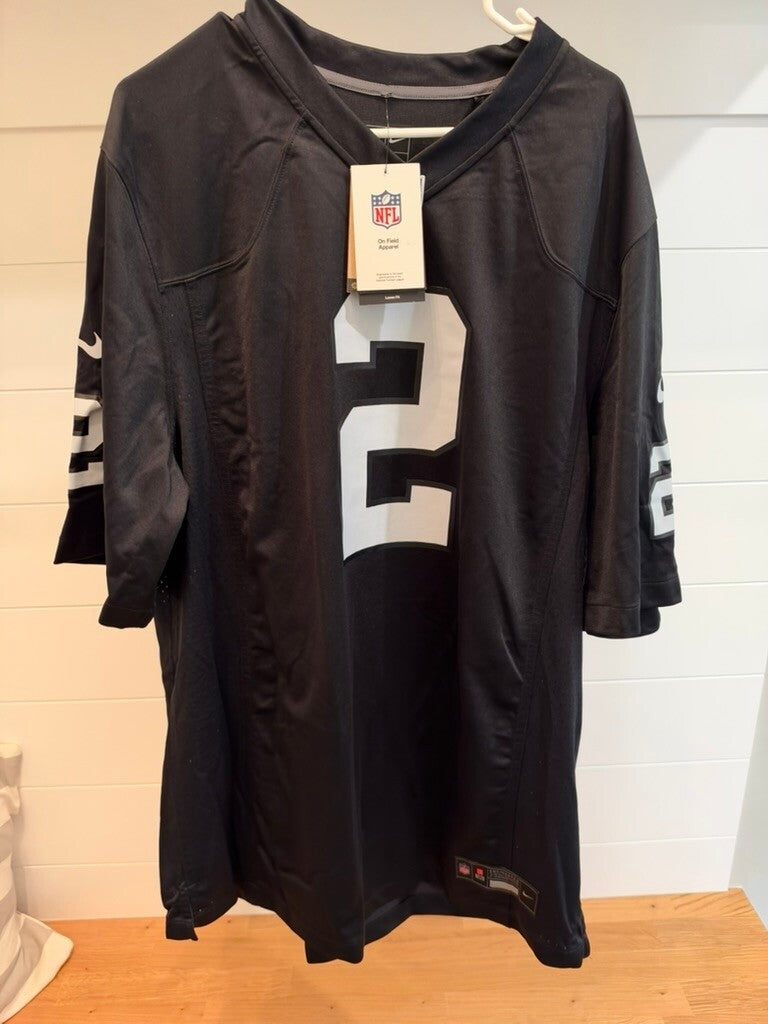 Ashton Jeanty Signed Raiders Nike Game Jersey XL Black Fanatics Authenticated