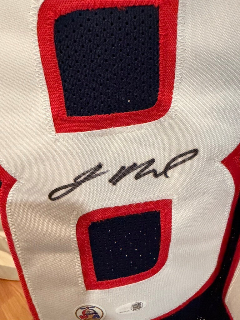 Jaylin Noel Signed Houston Texans #82 Navy Custom Jersey WSA Authenticated