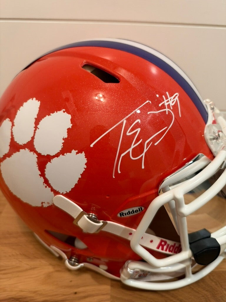 Travis Etienne Signed Clemson Full Size Authentic Speed Helmet Beckett BAS Visor
