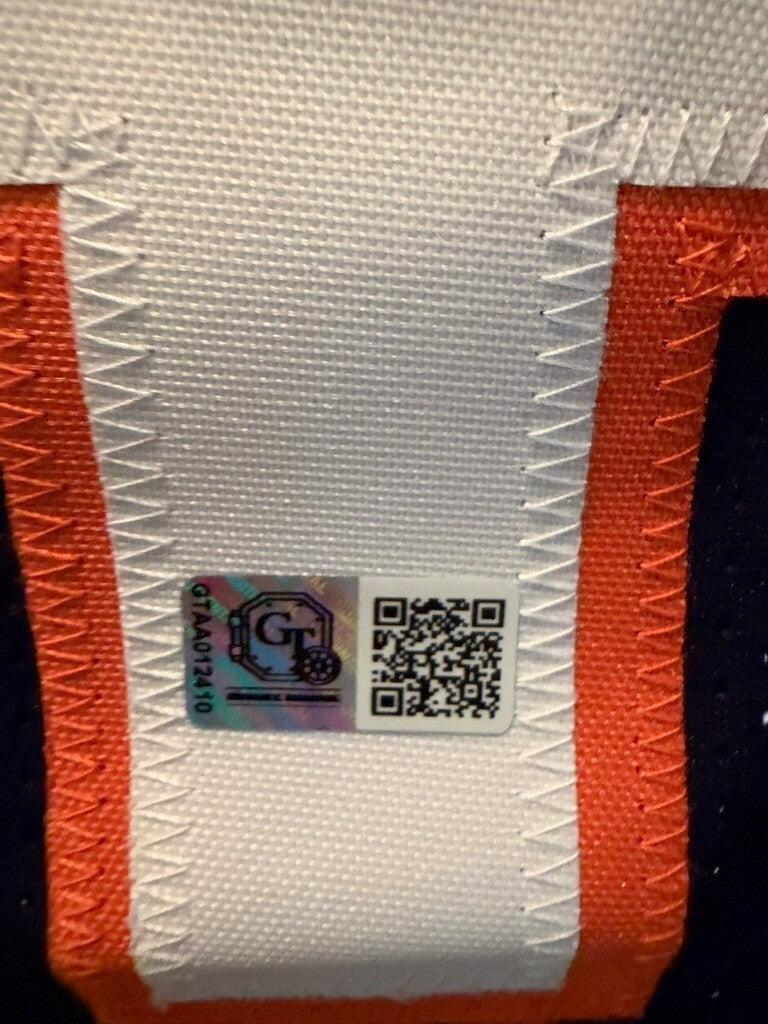 D'Andre Swift Signed Chicago Bears Navy Custom Jersey #4 GT Authentication