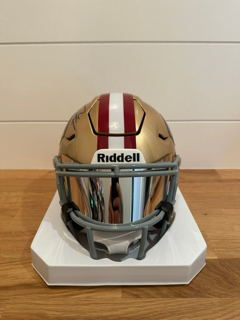 George Kittle Signed 49ers Riddell SpeedFlex MIDI Helmet Beckett Witness