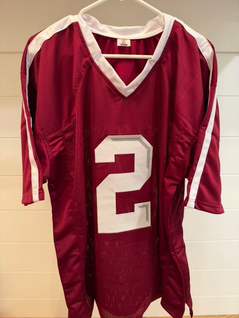 Johnny Manziel Signed Texas A&M Custom Stat Jersey XL Heisman Beckett BAS