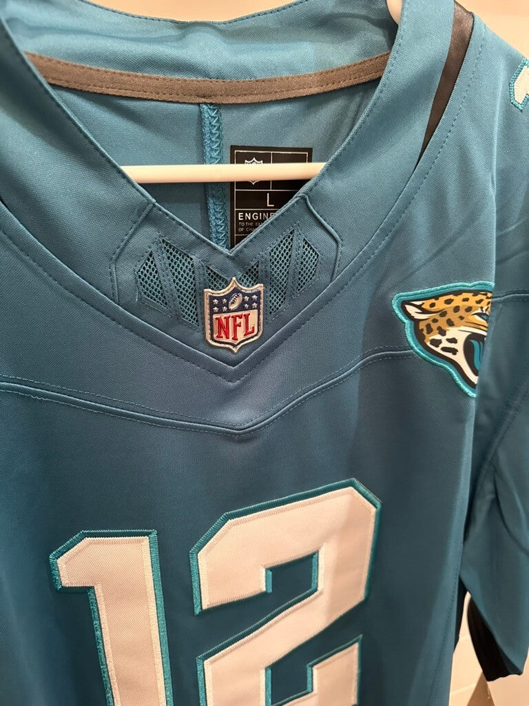 Travis Hunter #12 Jacksonville Jaguars Nike Dri-FIT Limited Jersey Teal XL – NWT