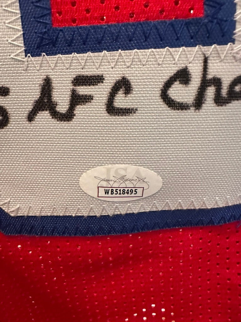 Signed Roland James New England Patriots Jersey #38 with Inscription - Authentic