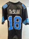 Isaac TeSlaa Signed Detroit Lions Black Custom Jersey #18 Beckett