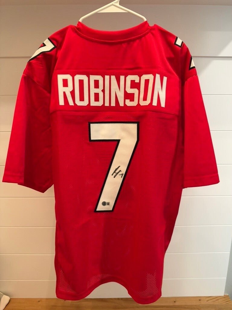 Bijan Robinson Signed Atlanta Falcons #7 Jersey Beckett Authentication