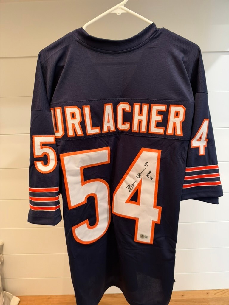 Brian Urlacher Signed Chicago Bears #54 Jersey Beckett Witness