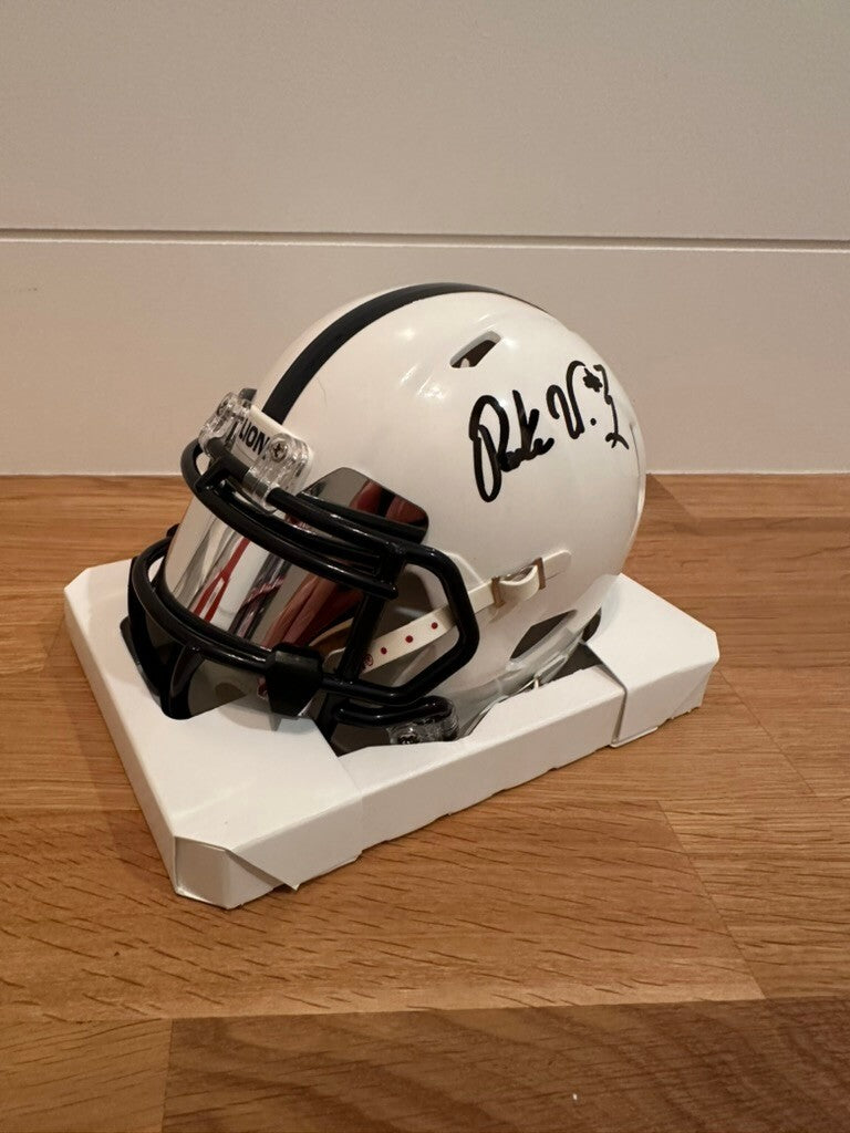 Parker Washington Signed Penn State Riddell Speed Mini Helmet Beckett BAS