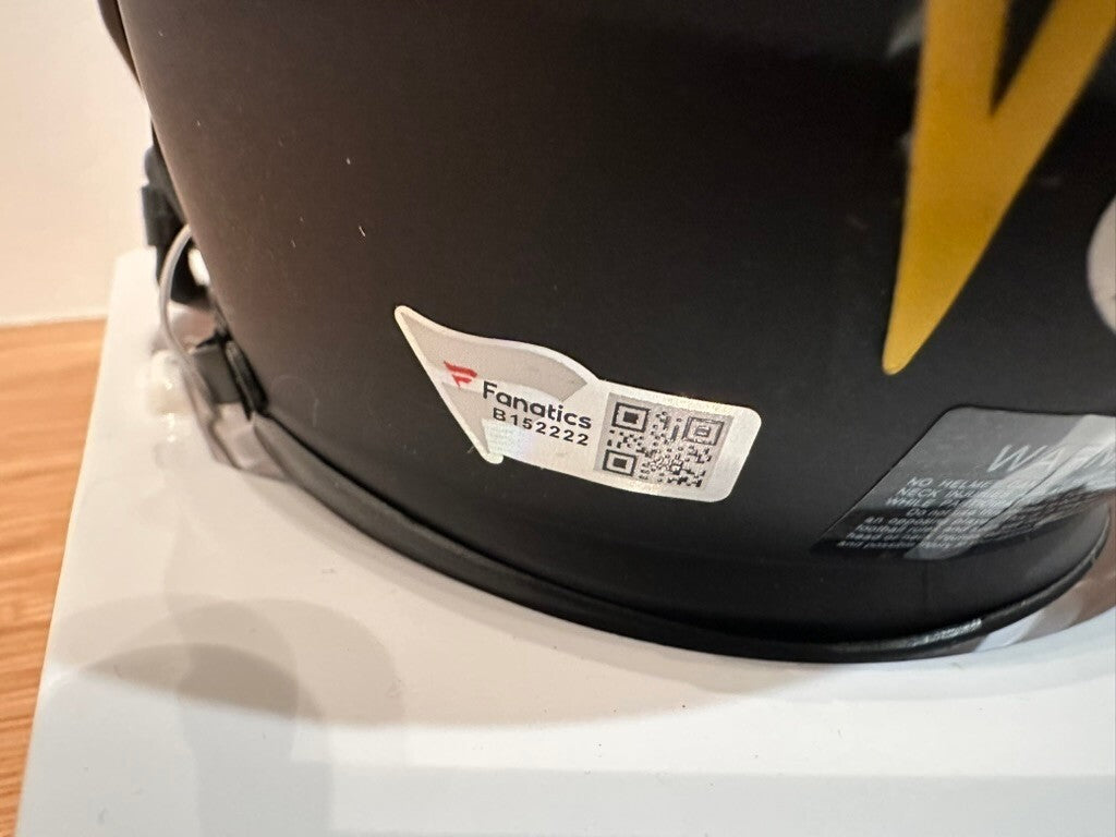 Justin Herbert Signed Chargers Eclipse Mini Helmet | Fanatics + Beckett