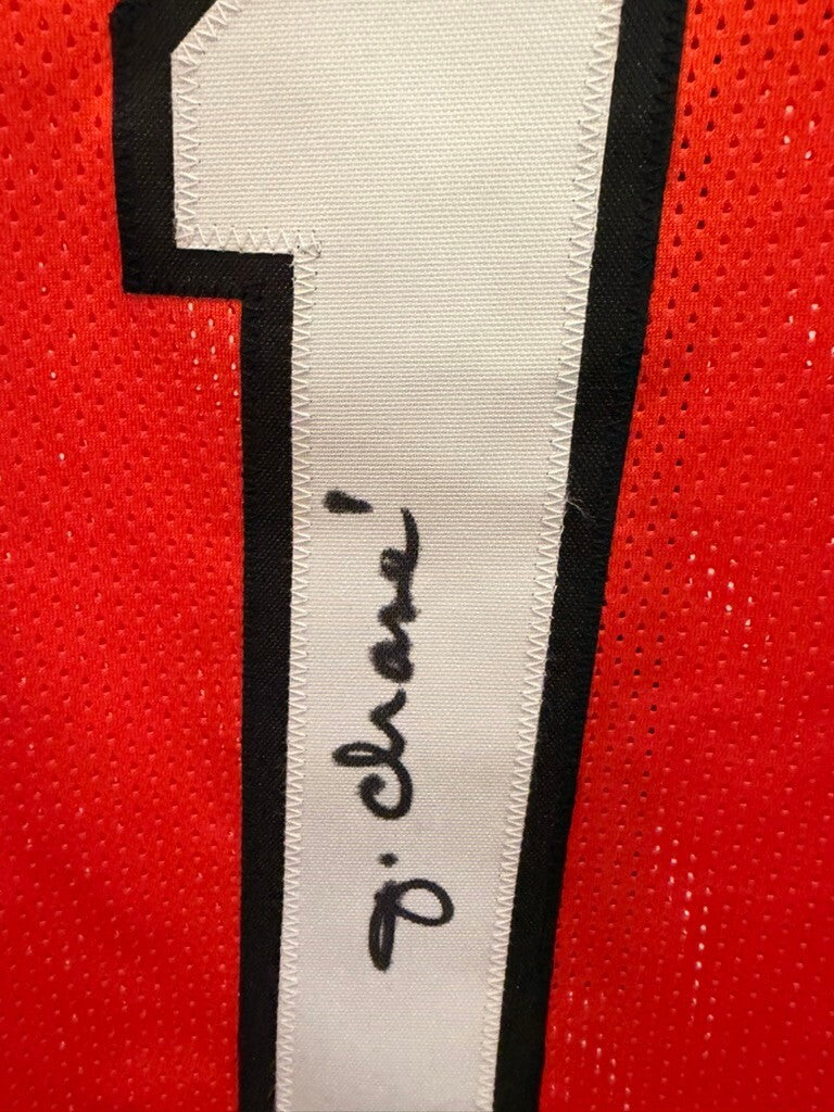 Ja'Marr Chase Signed Cincinnati Bengals #1 Orange Jersey XL Beckett BAS