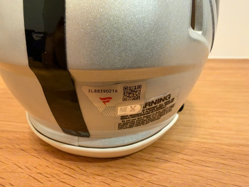 Maxx Crosby Signed Raiders Mini Helmet Custom Visor Fanatics Auth + Case