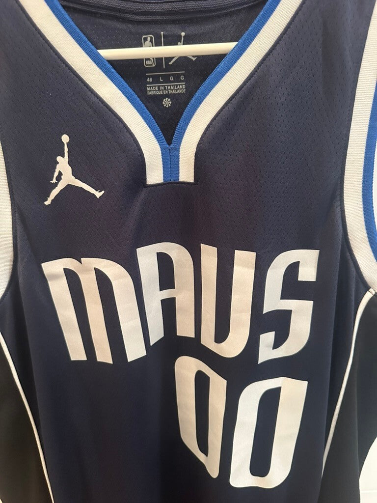 Max Christie Signed Dallas Mavericks Jordan Swingman Jersey JSA COA