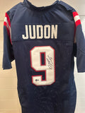 Matthew Judon Signed Patriots Navy Custom Jersey #9 Beckett