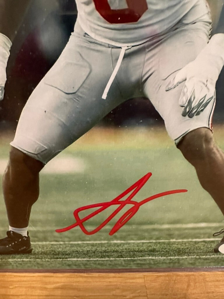Arvell Reese Signed Ohio State Buckeyes 11x14 Photo JSA Signature Debut
