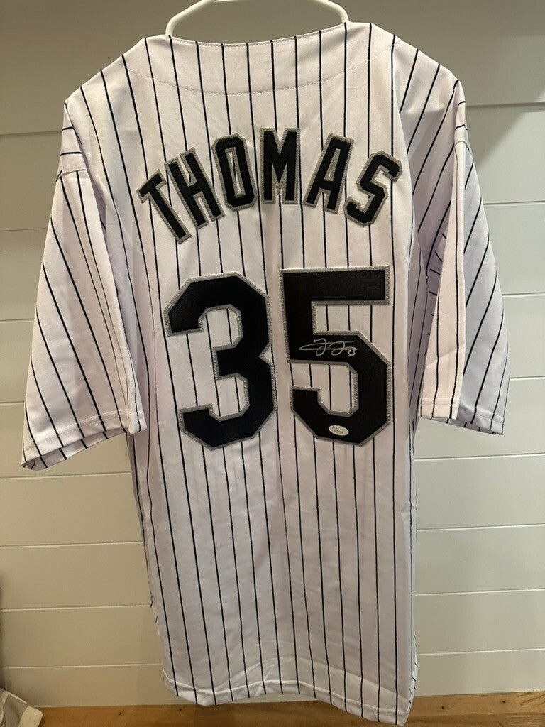 Frank Thomas Signed Chicago White Sox #35 Jersey – JSA Authenticated HOF