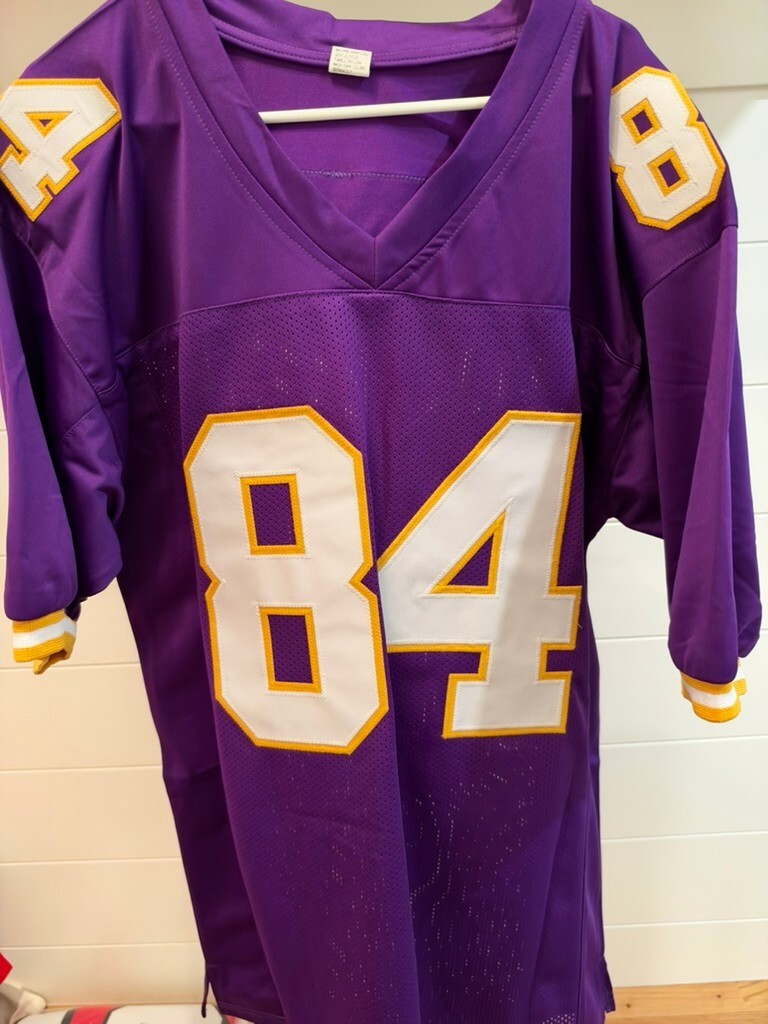 Randy Moss Signed Minnesota Vikings #84 Custom Jersey Beckett Witnessed