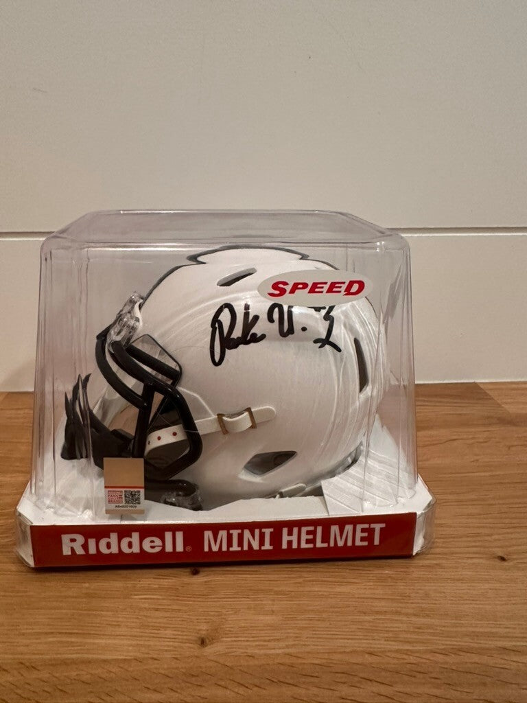 Parker Washington Signed Penn State Riddell Speed Mini Helmet Beckett BAS