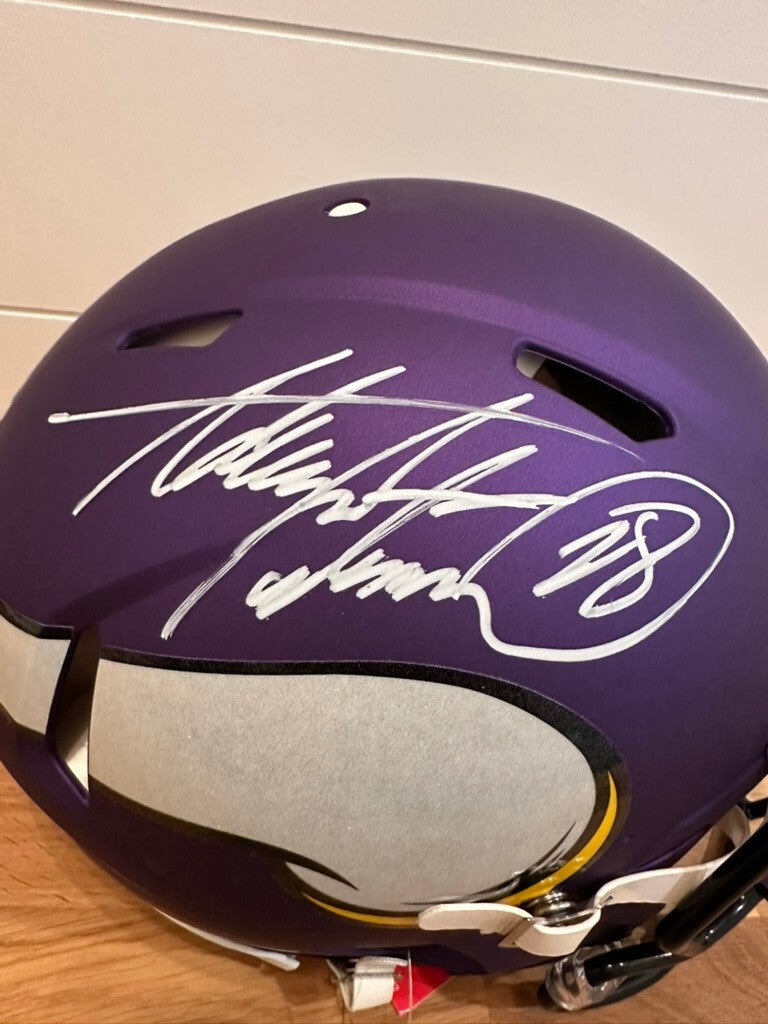 Adrian Peterson Signed Minnesota Vikings Full-Size Helmet – JSA Witnessed #28