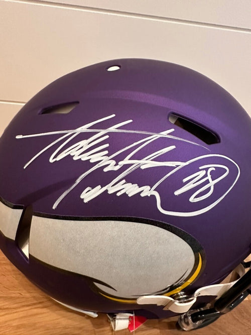 Adrian Peterson Signed Minnesota Vikings Full-Size Helmet – JSA Witnessed #28