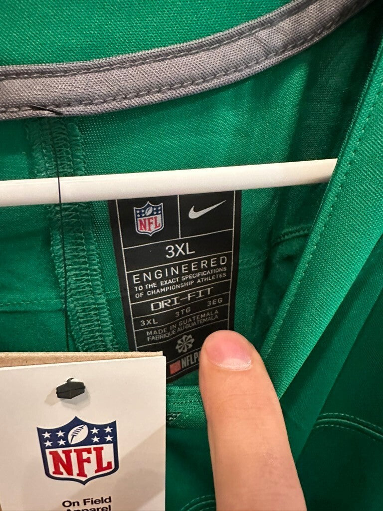 A.J. Brown #11 Philadelphia Eagles Nike Kelly Green Throwback Jersey 3XL NWT