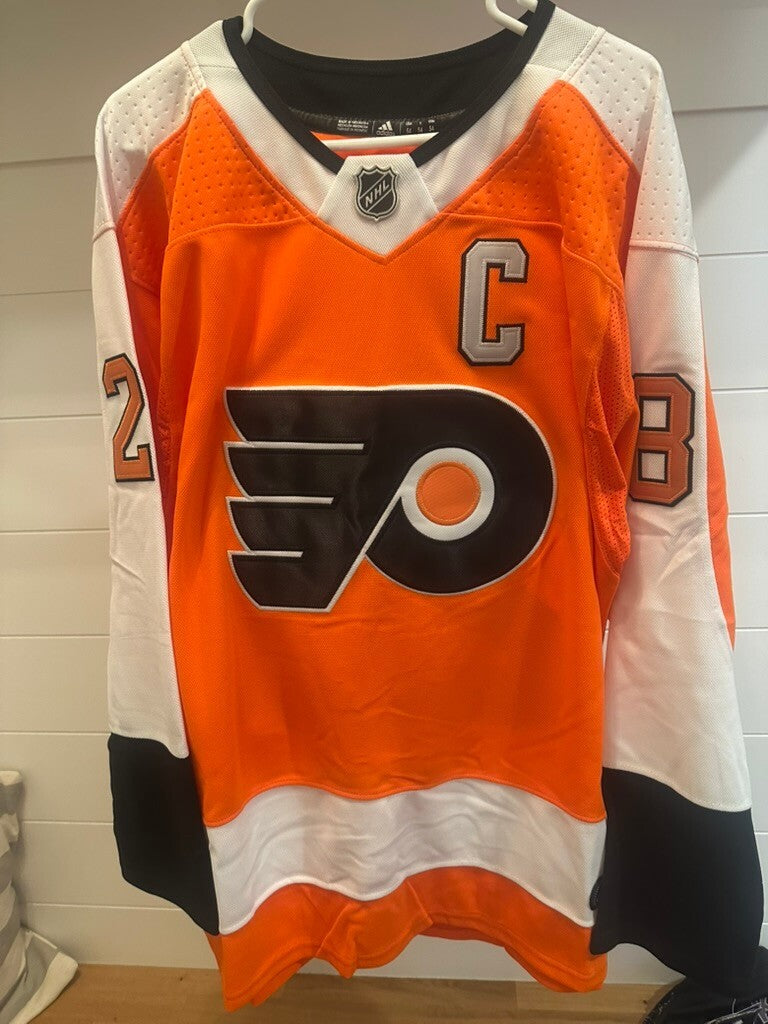 Claude Giroux #28 Philadelphia Flyers Adidas Authentic NHL Jersey Size 54 NWT