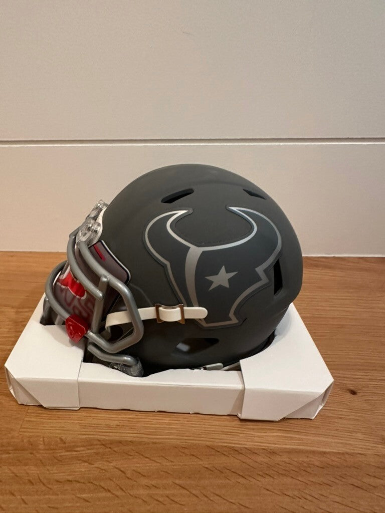 Tank Dell Texans Signed Slate Speed Mini Helmet Fanatics