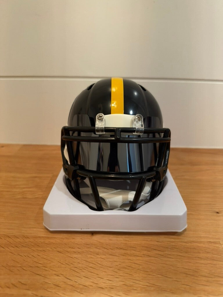 Joe Greene Signed Steelers Riddell Speed Mini Helmet HOF 87 Beckett BAS