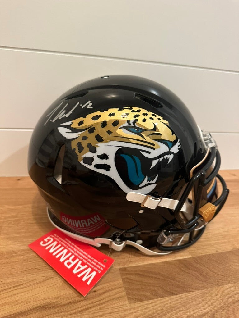 Travis Hunter Signed Jaguars Riddell Speed Authentic Helmet Fanatics #12