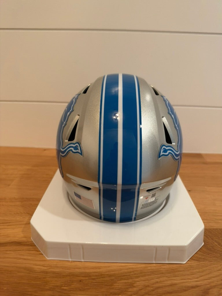 David Montgomery Signed Lions SpeedFlex MIDI Helmet Visor Fanatics