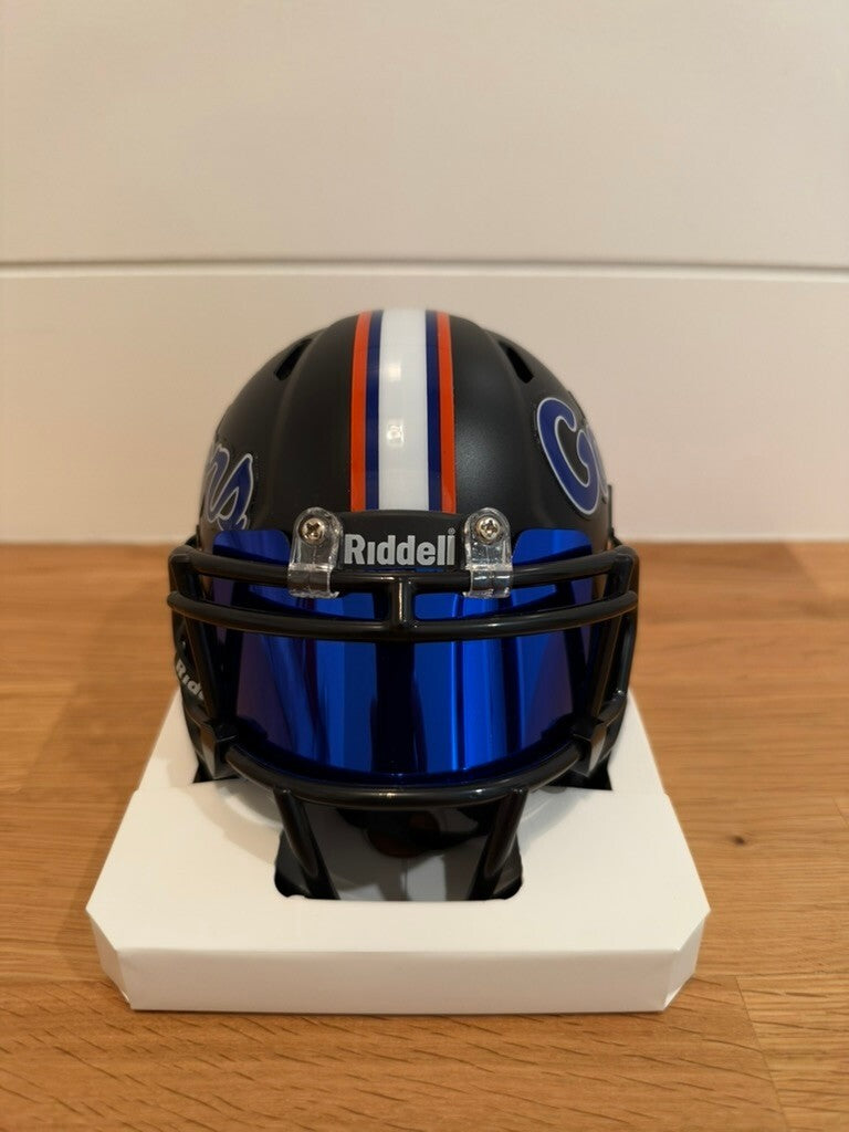 Ricky Pearsall Signed Florida Gators Black Speed Mini Helmet Beckett Blue Visor